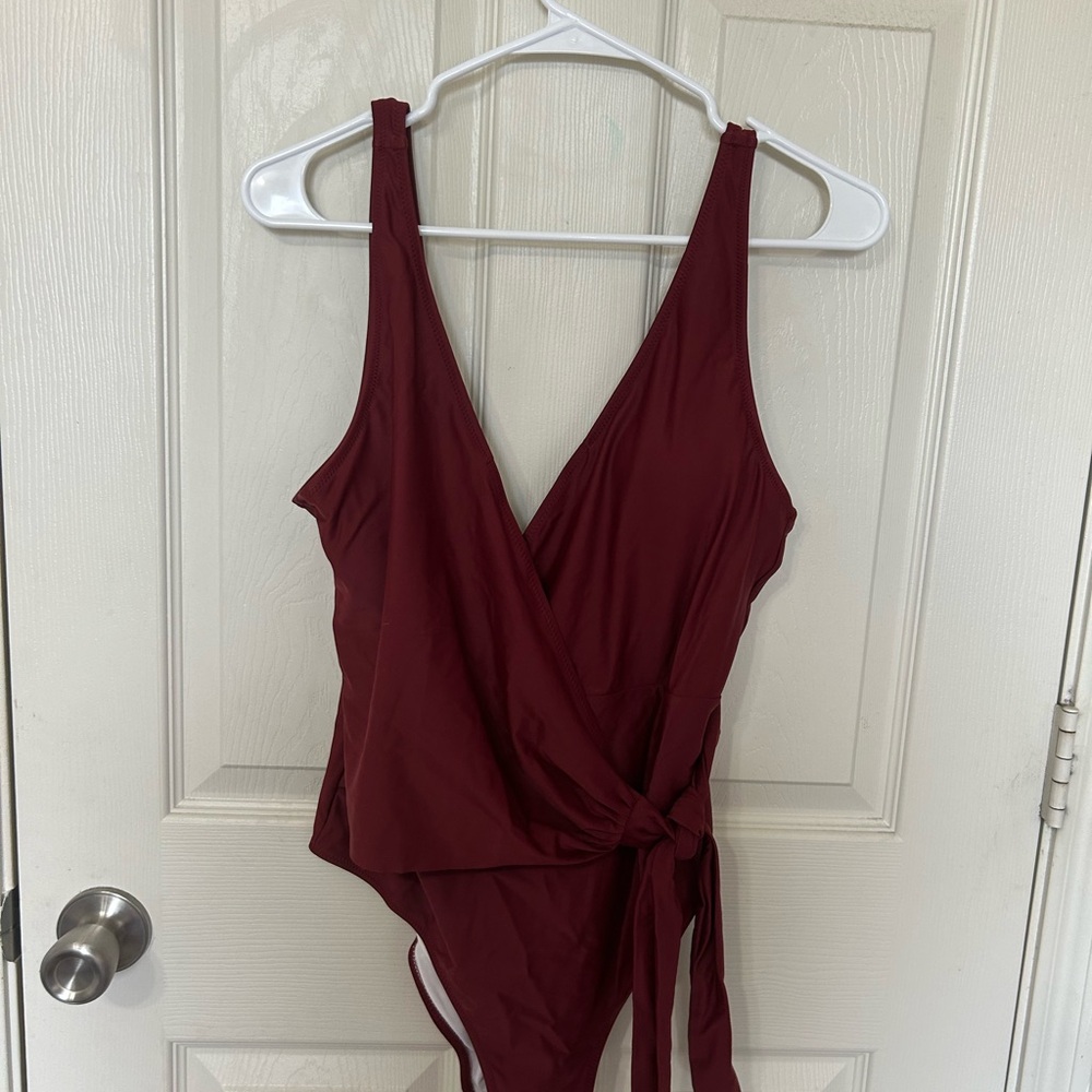 Burgundy Swimsuit